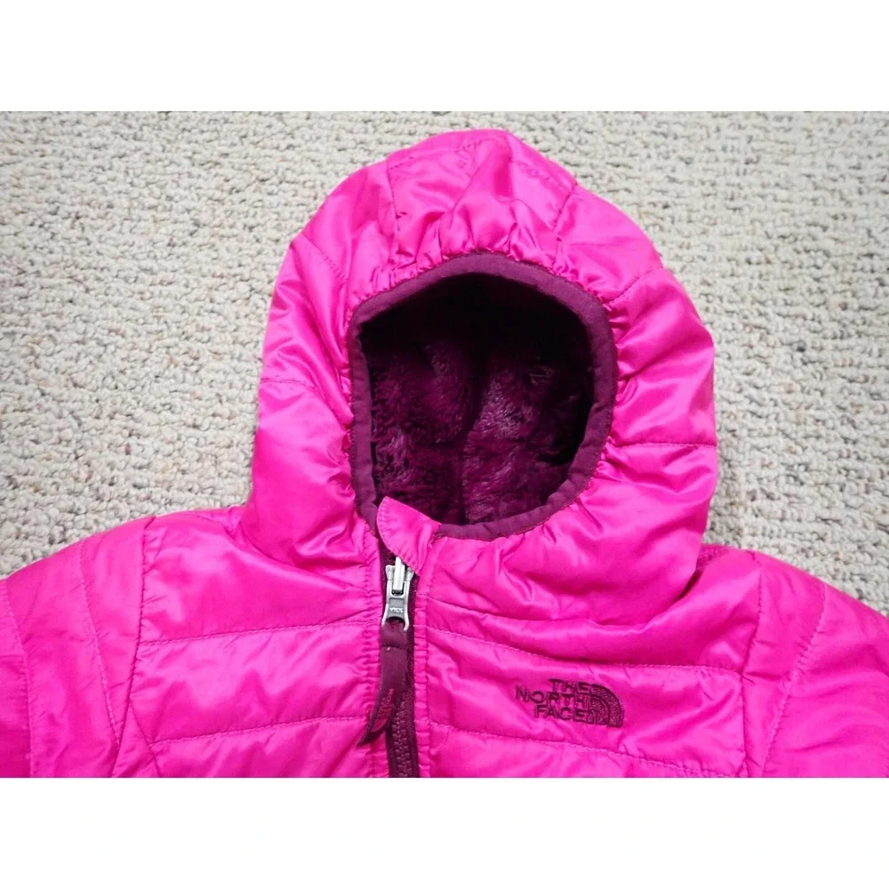 The North‎ Face Reversible Jacket Infant 6-12M Pink Purple Excellent Chimborazo